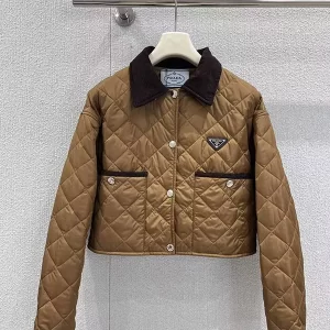 Corduroy collar short cotton jacket WT-813108