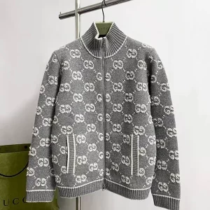 Printed wool knitted sweater MY-93261