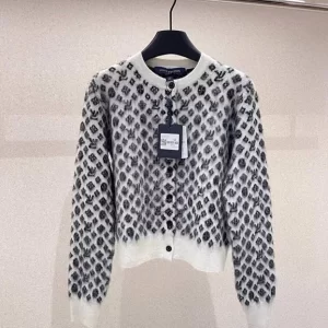 Full printed mohair cardigan MY-93257