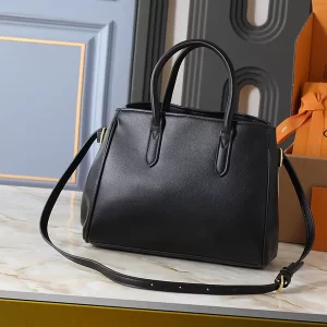 Big leather Size 28.5x22x14.5cm Woman's Handbag with long straps BB-18042