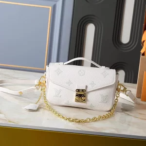 3Colors 21.5x13.5x6cm Chains Genuine Leather Handbag with adjustable straps BB-9211007