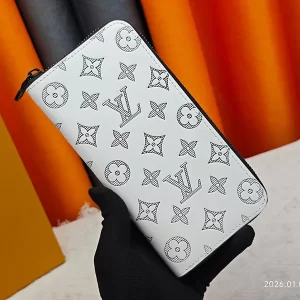 2Colors 19x10cm Genuine Leather Long Wallet with Card slots BB-9211042