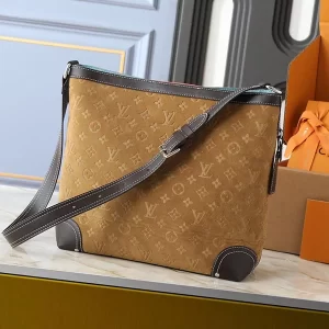 Vintage 28x30x13cm Genuine Leather Crossesbody bag with Adjustable straps BB-9211028