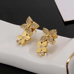 Fashion Stone-set Flowers Earrings ED-931316