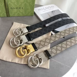 Fashion Wide-3.7cm Genuine Leather Reversible Belt(4Colors) PD-862200