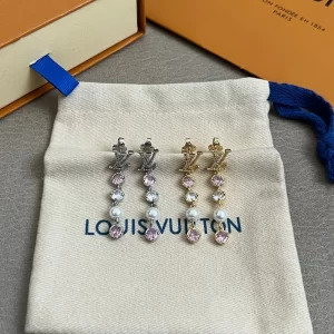 Chains Rhinestones and Pearls Earrings(2Colors) ED-931343