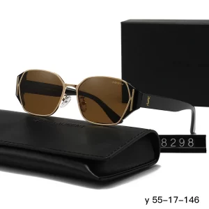 4 Colors Fashion Mirrored Lenses metal-framed Woman's Sunglasses(A/B/C=55/17/146mm) TYJ-915764