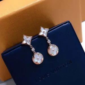 Chains Flowers pendants Earrings ED-931335