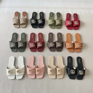 Fashion Genuine Leather Flat Slippers(10Colors) LX-6613346