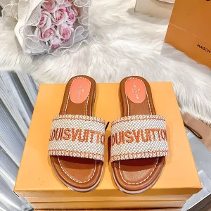 Genuine Leather open toe Flat Slippers (4Colors) LX-6613334