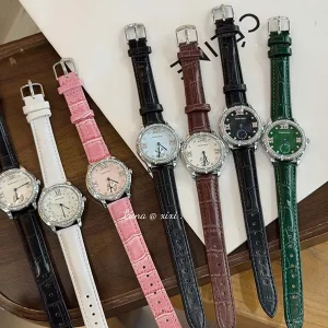 12Colors 33mm Stone-set Dial Quartz Movement Watch WB-661002