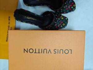 Genuine Leather 5.5cm Kitten Heel Slippers(3 Colors) LX-6611058 photo review