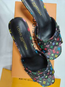Genuine Leather 5.5cm Kitten Heel Slippers(3 Colors) LX-6611058 photo review