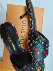 Genuine Leather 5.5cm Kitten Heel Slippers(3 Colors) LX-6611058 photo review