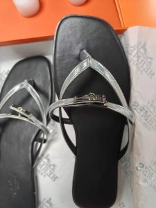 Fashion Genuine Leather 1cm Heel Flip-flops(16 Colors) LX-669061 photo review